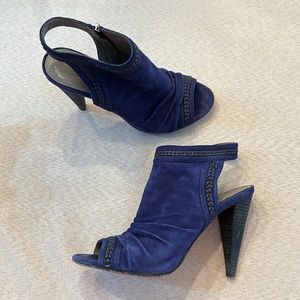 Vince Camuto Navy Blue with Black Stitching Heels
